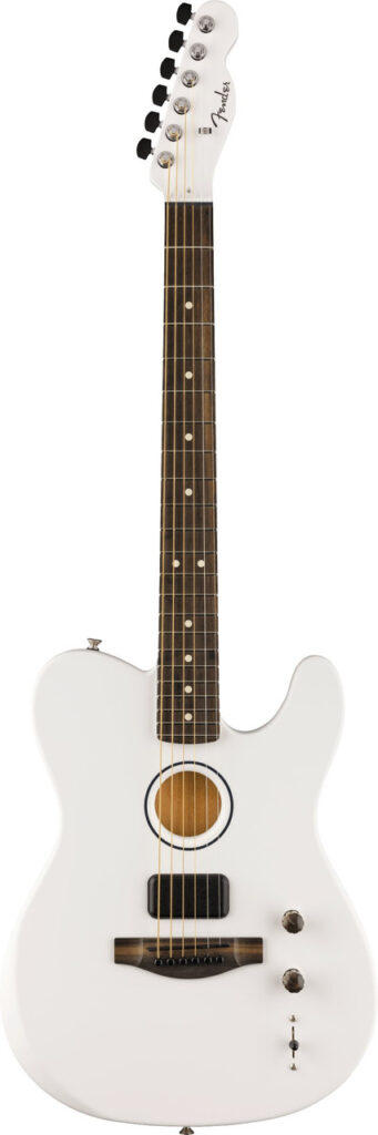 Fender Limited Edition FINNEAS American Acoustasonic Telecaster in Satin Arctic White