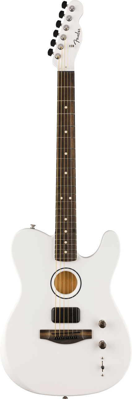 Fender Limited Edition FINNEAS American Acoustasonic Telecaster in Satin Arctic White - Image 5