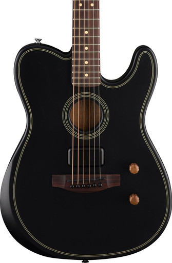 Fender Acoustasonic Standard Telecaster in Black - Image 1