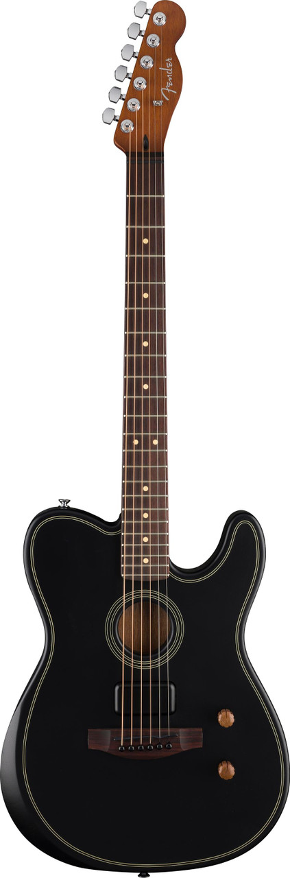 Fender Acoustasonic Standard Telecaster in Black - Image 5