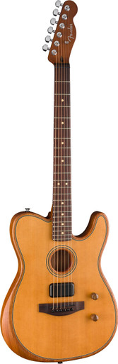 Fender Acoustasonic Standard Telecaster in Aged Natural - Image 6