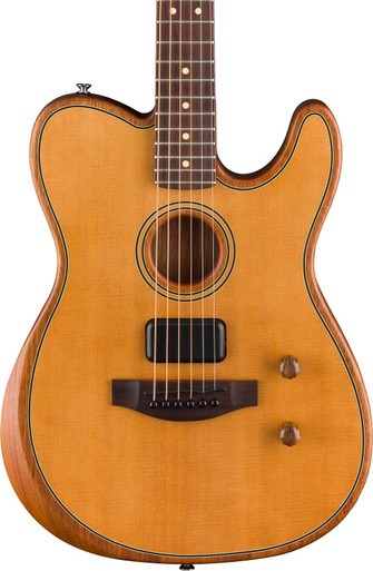 Fender Acoustasonic Standard Telecaster in Aged Natural - Image 1