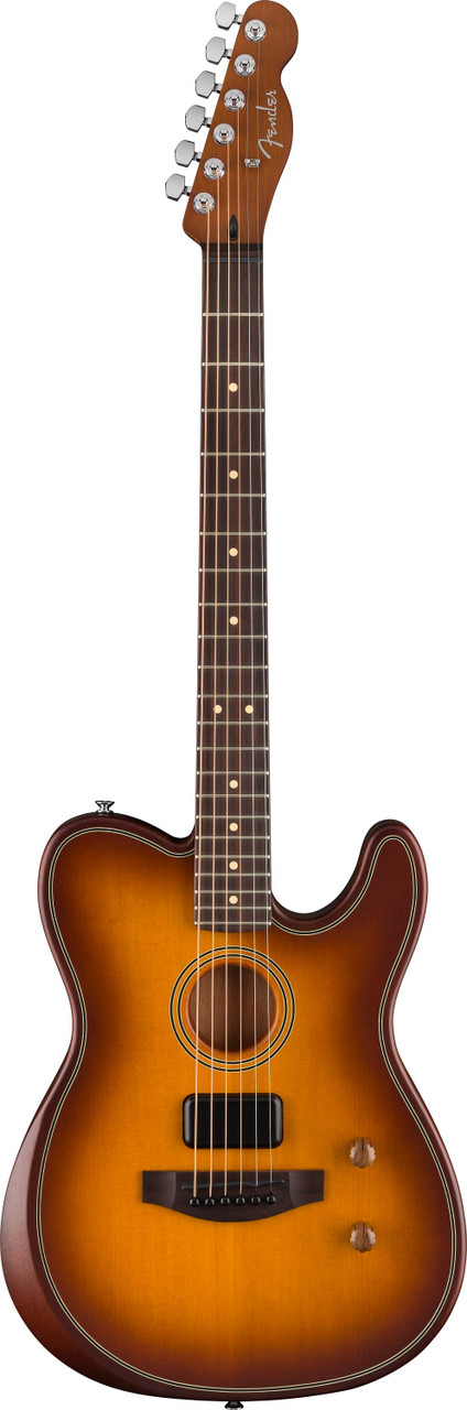 Fender Acoustasonic Standard Telecaster in Honey Burst - Image 5