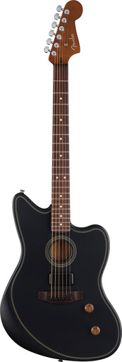 Fender Acoustasonic Standard Jazzmaster in Black - Image 2