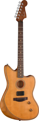 Fender Acoustasonic Standard Jazzmaster in Aged Natural - Image 6