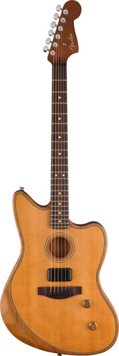 Fender Acoustasonic Standard Jazzmaster in Aged Natural - Image 2