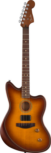 Fender Acoustasonic Standard Jazzmaster in Honey Burst - Image 2