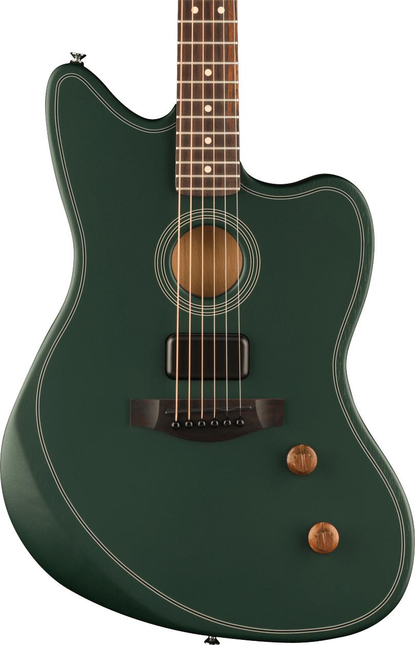 Fender FSR Acoustasonic Standard Jazzmaster in British Racing Green - Image 2