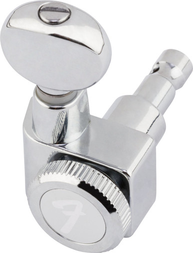 Fender Locking Stratocaster & Telecaster Tuners - Chrome Vintage Button - Image 2