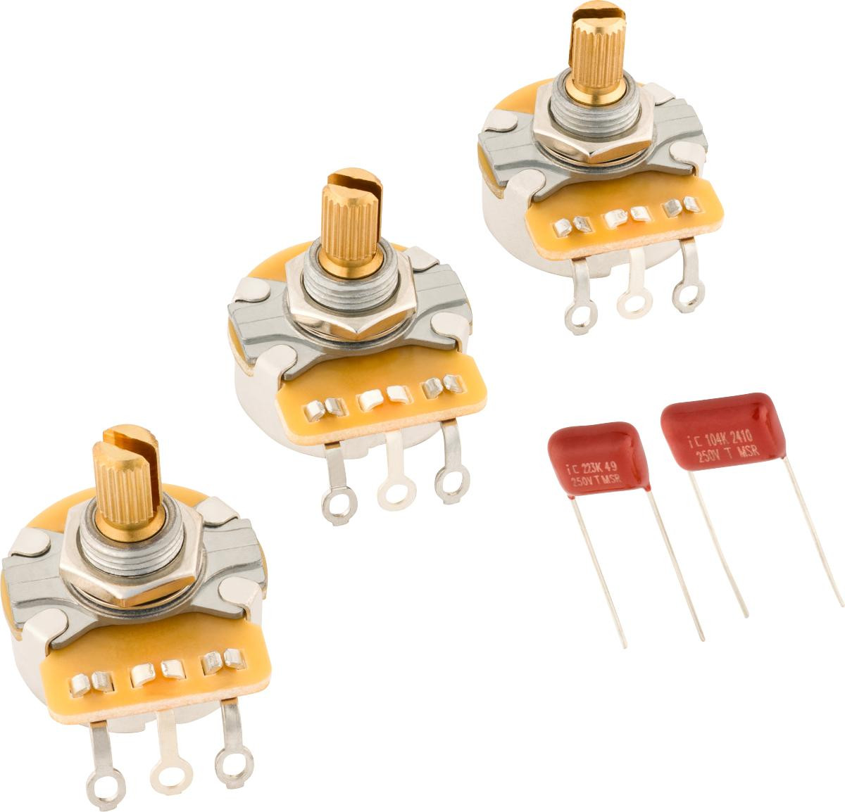 Fender Stratocaster Split Shaft Potentiometer and Capacitor Kit - Image 4