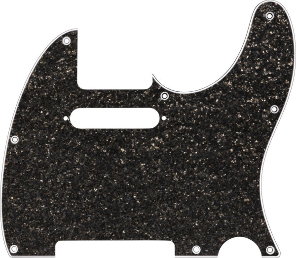 Fender Hybrid Glass/Glitter Telecaster SS Pickguard in Dark Grey Sparkle - Image 4