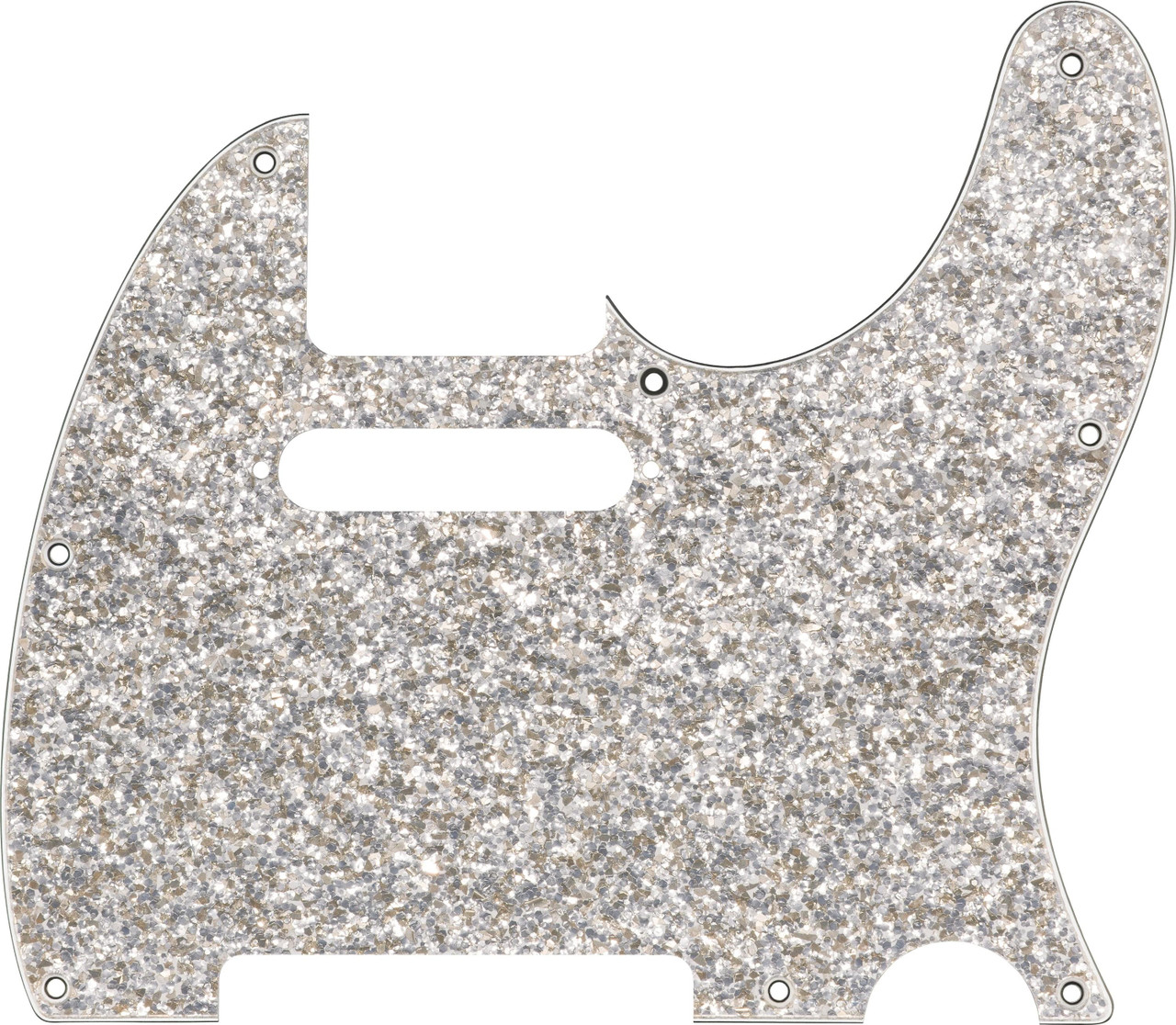 Fender Hybrid Glass/Glitter Telecaster SS Pickguard in Silver Sparkle - Image 4