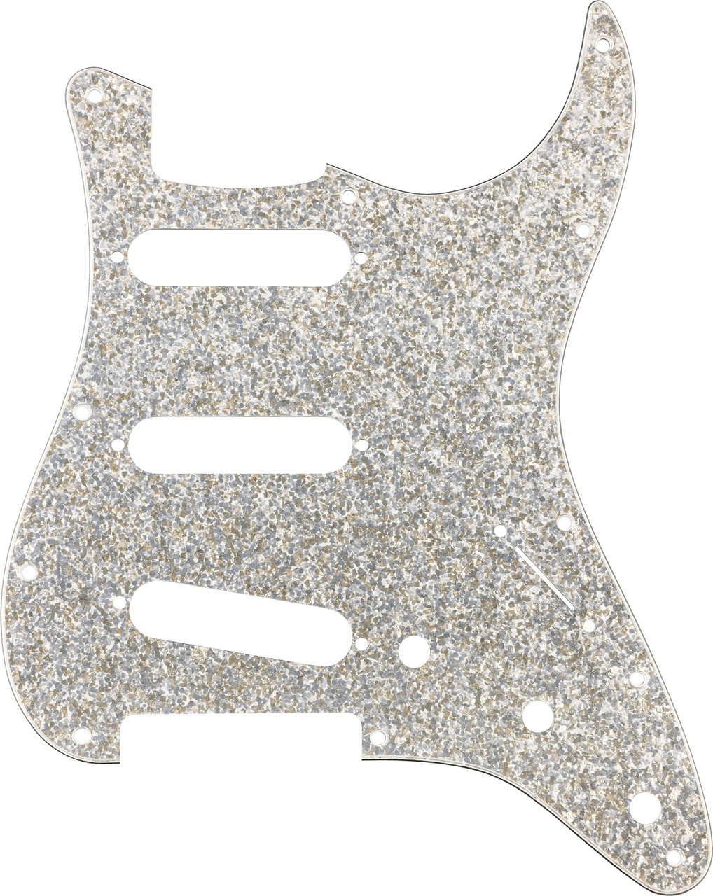 Fender Hybrid Glass/Glitter Stratocaster SSS Pickguard in Silver Sparkle - Image 4
