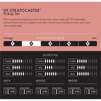 Fender Pure Vintage '59 Stratocaster Single-Coil Pickup Set - Image 6