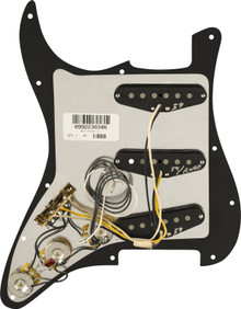 Fender Pre-Wired Strat Pickguard Pure Vintage 59 with RWRP Middle Black 11 Hole PG - Image 3