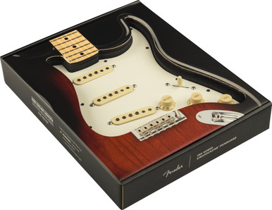 Fender Pre-Wired Strat Pickguard Pure Vintage 59 with RWRP Middle Parchment 11 Hole PG - Image 6