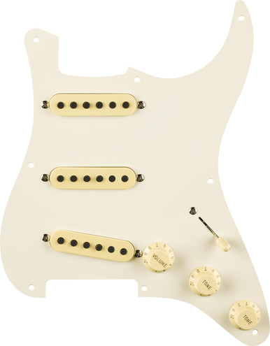 Fender Pre-Wired Strat Pickguard Eric Johnson Signature Parchment 8 Hole PG