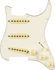 Fender Pre-Wired Strat Pickguard Eric Johnson Signature Parchment 11 Hole PG - Image 6