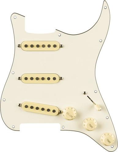 Fender Pre-Wired Strat Pickguard Eric Johnson Signature Parchment 11 Hole PG