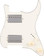 Fender Pre-Wired Strat Pickguard Quadra Tap HH Parchment 11 Hole PG - Image 3