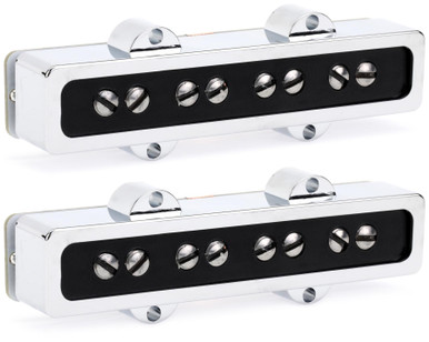 Fender Cobalt Chrome Jazz Bass Pickup Set - Image 6