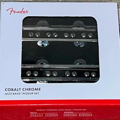 Fender Cobalt Chrome Jazz Bass Pickup Set - Image 2
