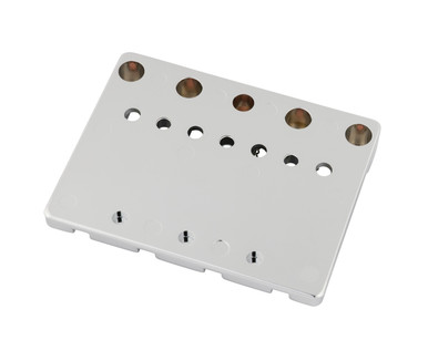 Fender HiMass String-Through 4-String Bass Bridge Assembly With Brass Saddles Chrome - Image 6