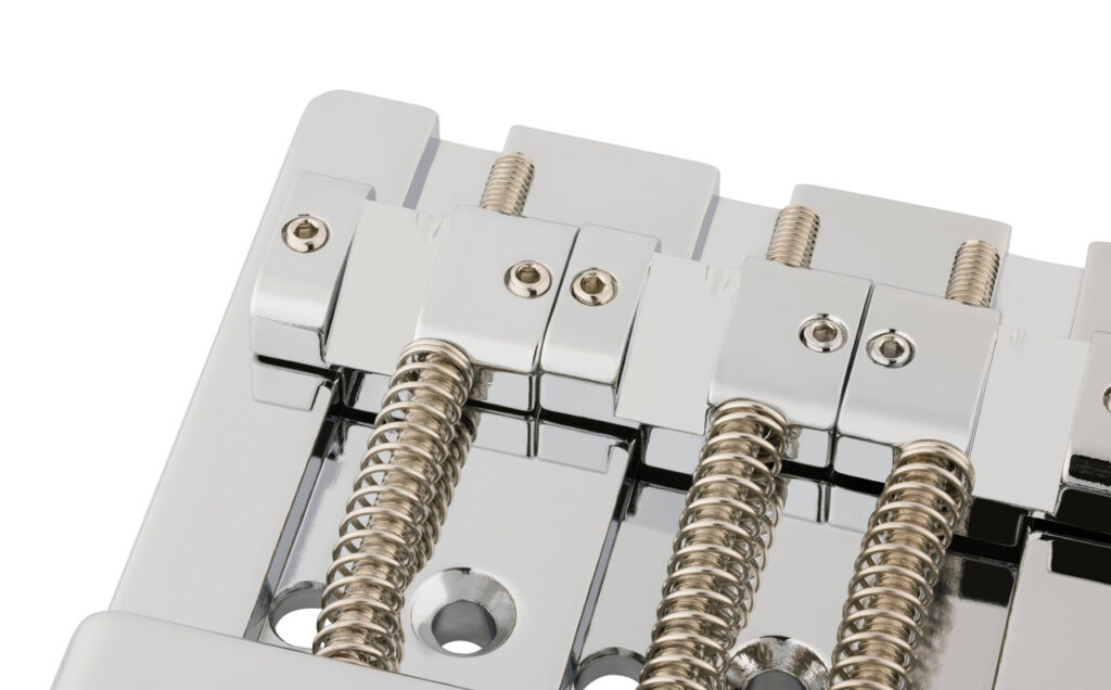 Fender HiMass String-Through 4-String Bass Bridge Assembly With Brass Saddles Chrome