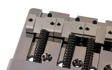 Fender HiMass String-Through 4-String Bass Bridge Assembly With Brass Saddles Black Chrome - Image 3