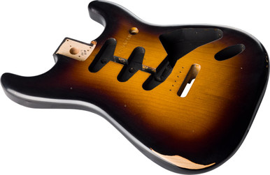 Fender Replacment Road Worn '50s Stratocaster Body in 2 Tone Sunburst - Image 6
