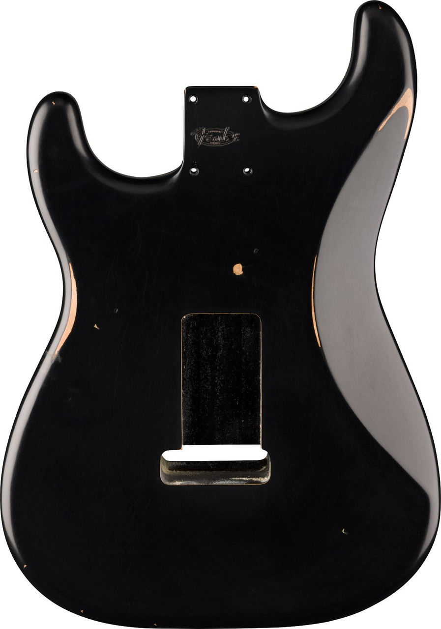 Fender Replacement Road Worn '50s Stratocaster Body in Black - Image 5