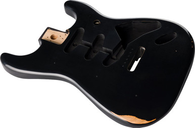 Fender Replacement Road Worn '50s Stratocaster Body in Black - Image 6