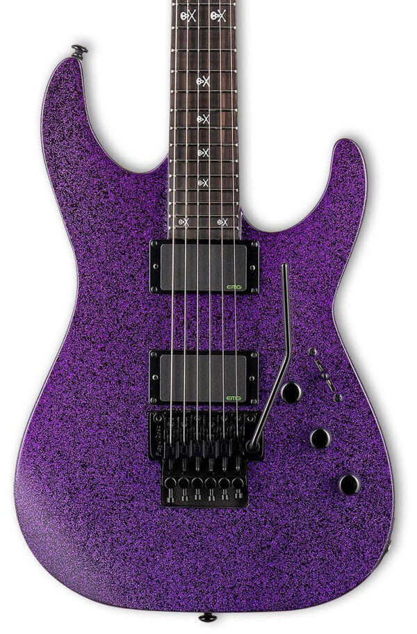 ESP LTD KH602 Kirk Hammett Electric Guitar in Purple Sparkle