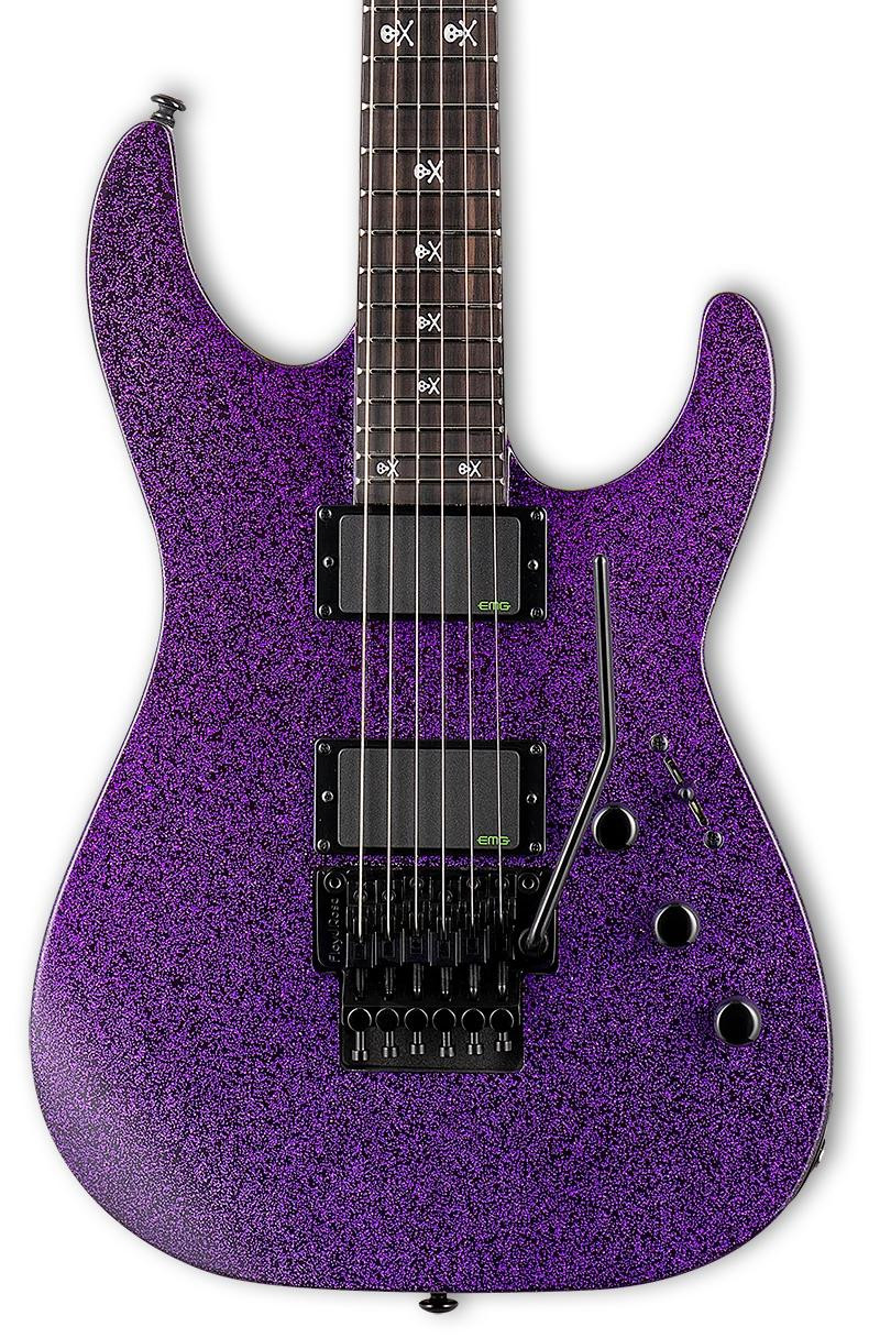 ESP LTD KH602 Kirk Hammett Electric Guitar in Purple Sparkle
