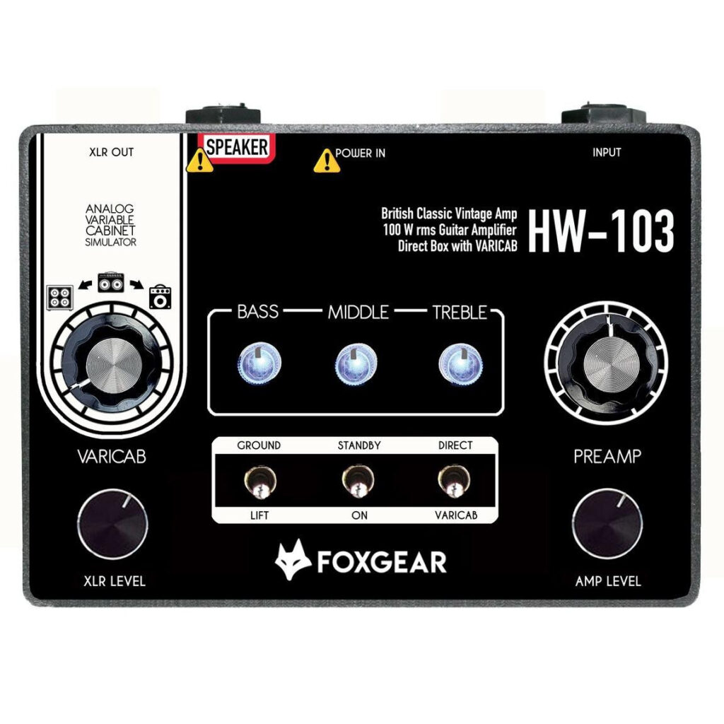 B Stock : Foxgear HW-103 British Classic Vintage 100W Guitar Amp Pedal - 001