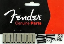 Fender Stratocaster Cast Bridge Saddles with Hardware