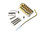 Babicz FCH Z Series 2-Point Stratocaster Tremolo in Gold - Image 3