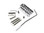 Babicz FCH Z Series 2-Point Stratocaster Tremolo in Chrome - Image 3