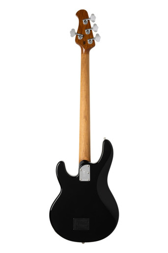 Music Man StingRay Special - Black - Roasted Maple/Maple - Black PG - Chrome - Image 6