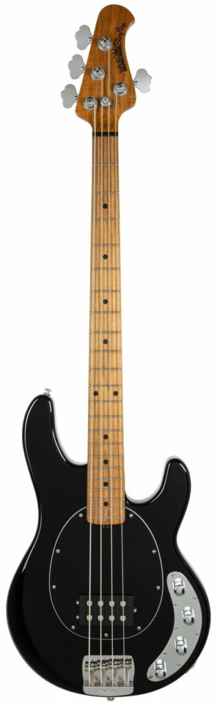 Music Man StingRay Special - Black - Roasted Maple/Maple - Black PG - Chrome