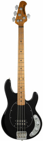 Music Man StingRay Special - Black - Roasted Maple/Maple - Black PG - Chrome - Image 3