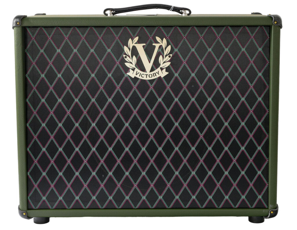Victory MK 112 Open-Back Speaker Cabinet in Nori Green with Celestion Alnico Gold Speaker