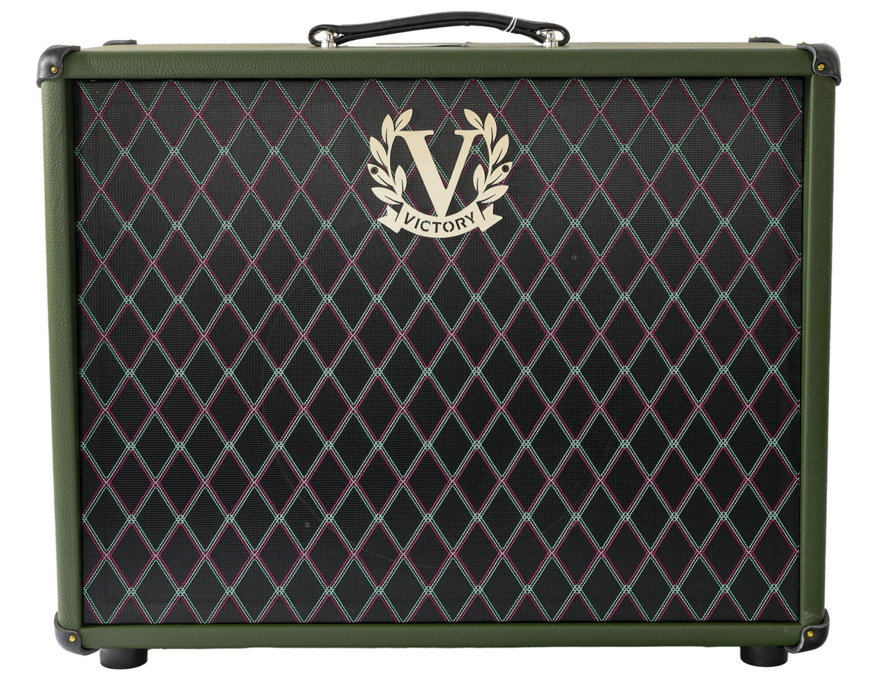 Victory MK 112 Open-Back Speaker Cabinet in Nori Green with Celestion Alnico Gold Speaker - Image 2
