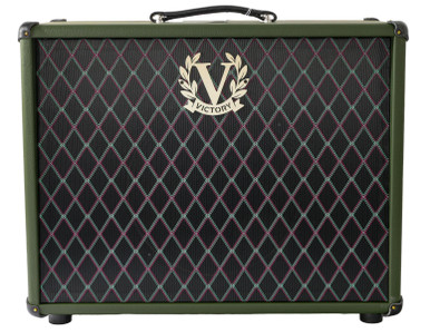 Victory MK 112 Open-Back Speaker Cabinet in Nori Green with Celestion Alnico Gold Speaker - Image 1