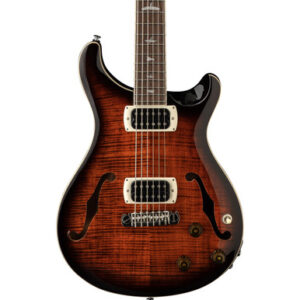 PRS SE Ed Sheeran Hollowbody I Piezo Baritone Electric Guitar in Orange Tiger Smokeburst