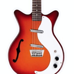 Danelectro 12-String Electric Guitar with F-Hole in Cherry Sunburst
