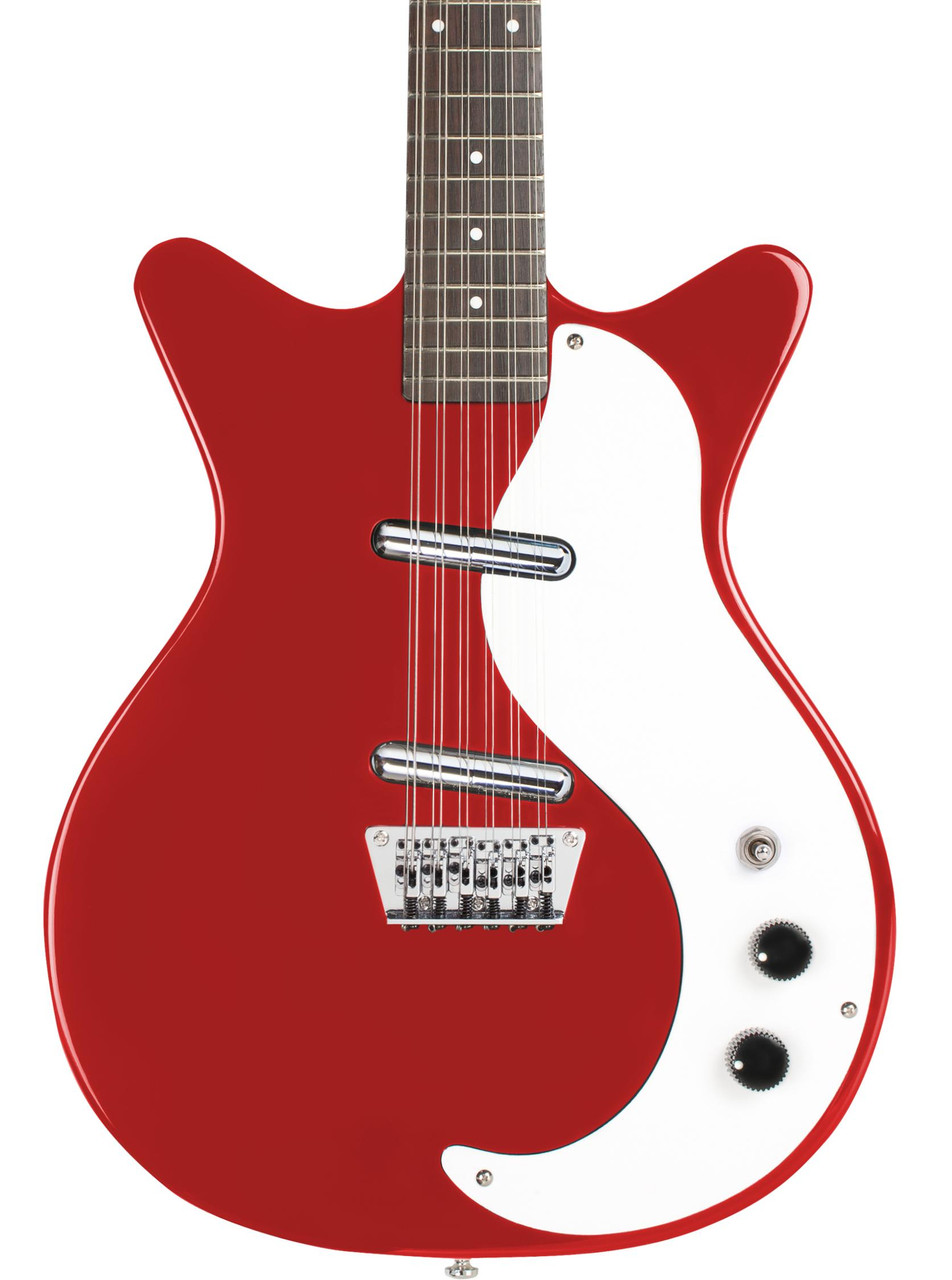 Danelectro 59DC 12-String Electric Guitar in Red