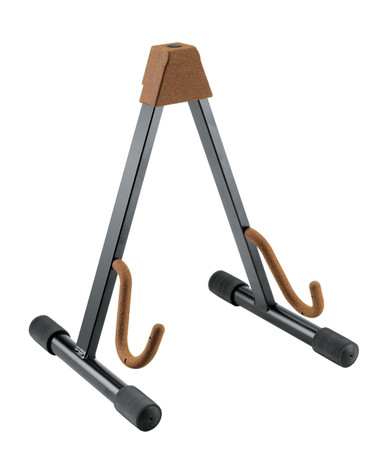 K&M 17540 Folding Electric Guitar Stand in Cork