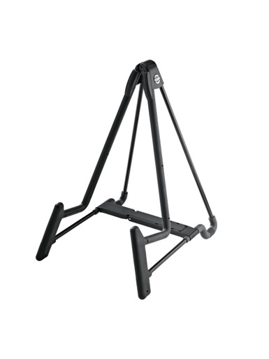 K&M 17581 Adjustable Height Electric Guitar Stand in Black