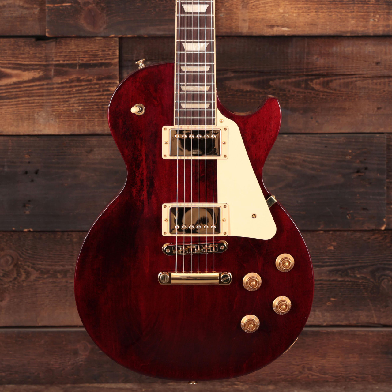 Gibson Les Paul Studio Figured in Wine Red with Gold Hardware - Image 5
